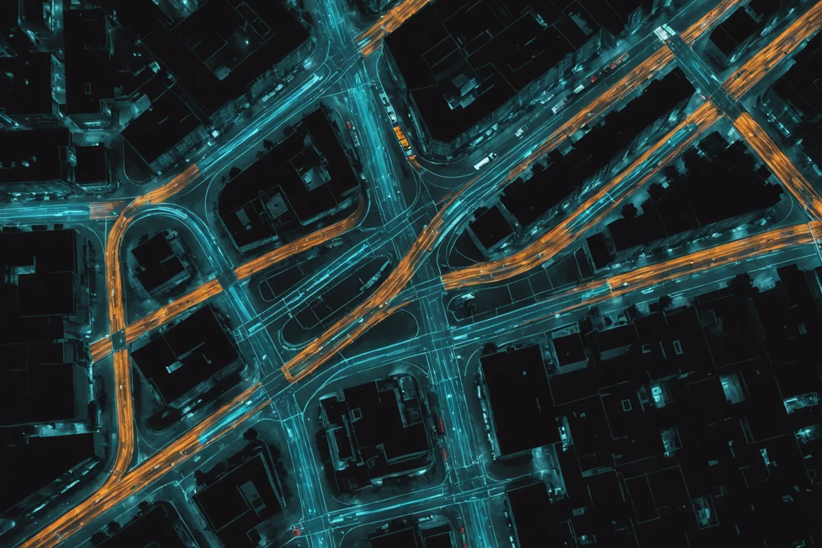 Bevylle dashboard displaying live courier route changes across a city grid